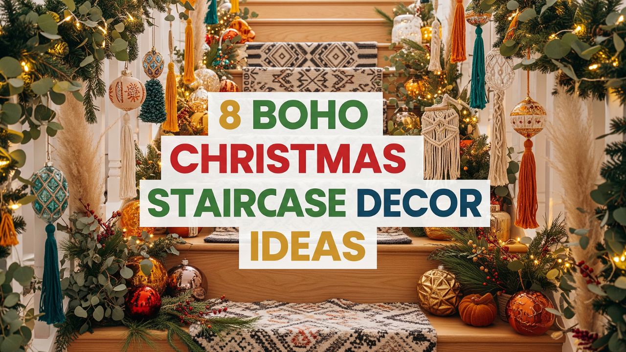 8 Boho-Inspired Christmas Staircase