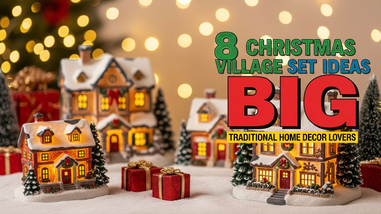 8 Christmas Village Set Ideas for Traditional Home Decor Lovers