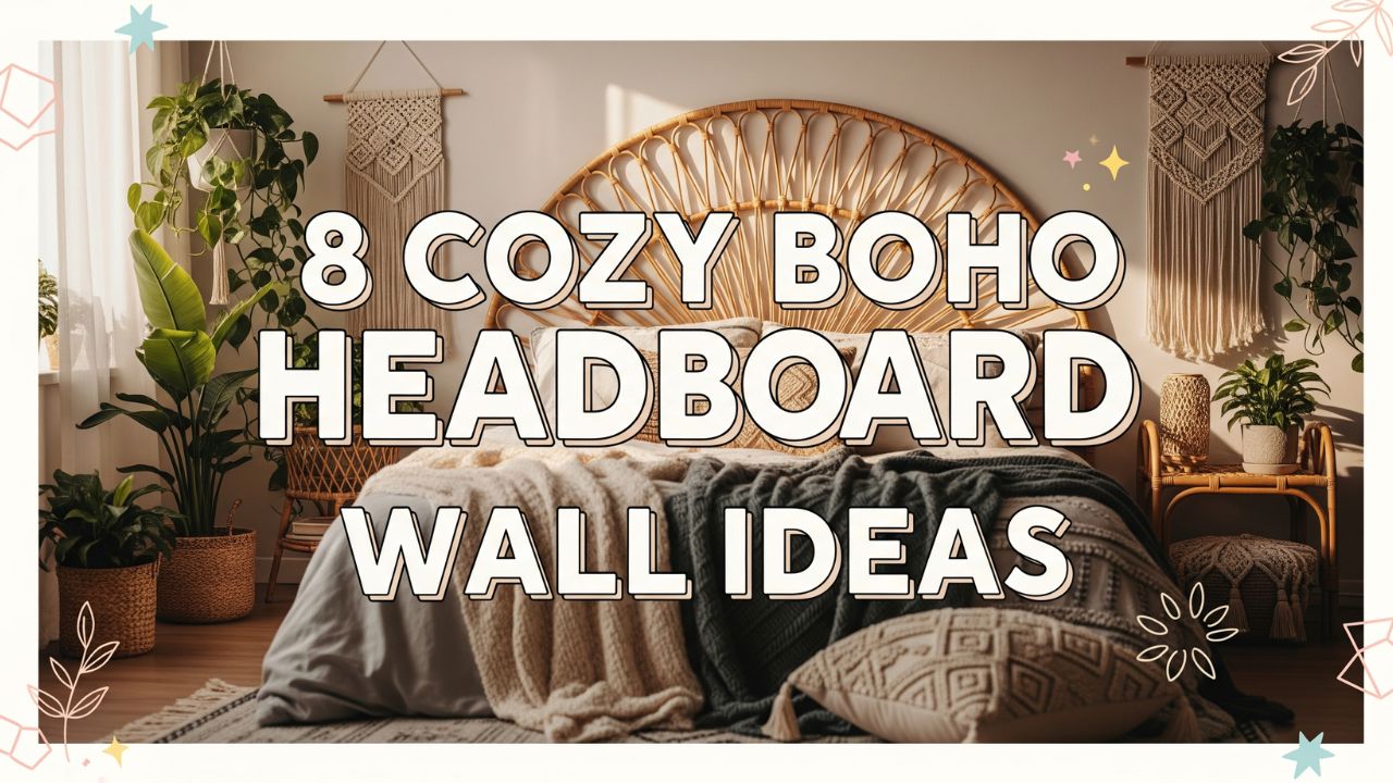 8 Cozy Boho Bedroom Headboard Wall Ideas with Natural Textures