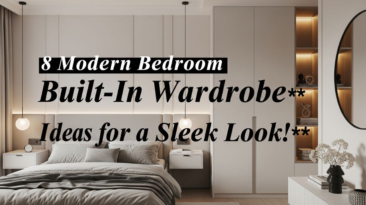8 Modern Bedroom Built-In Wardrobe Ideas for a Sleek Look