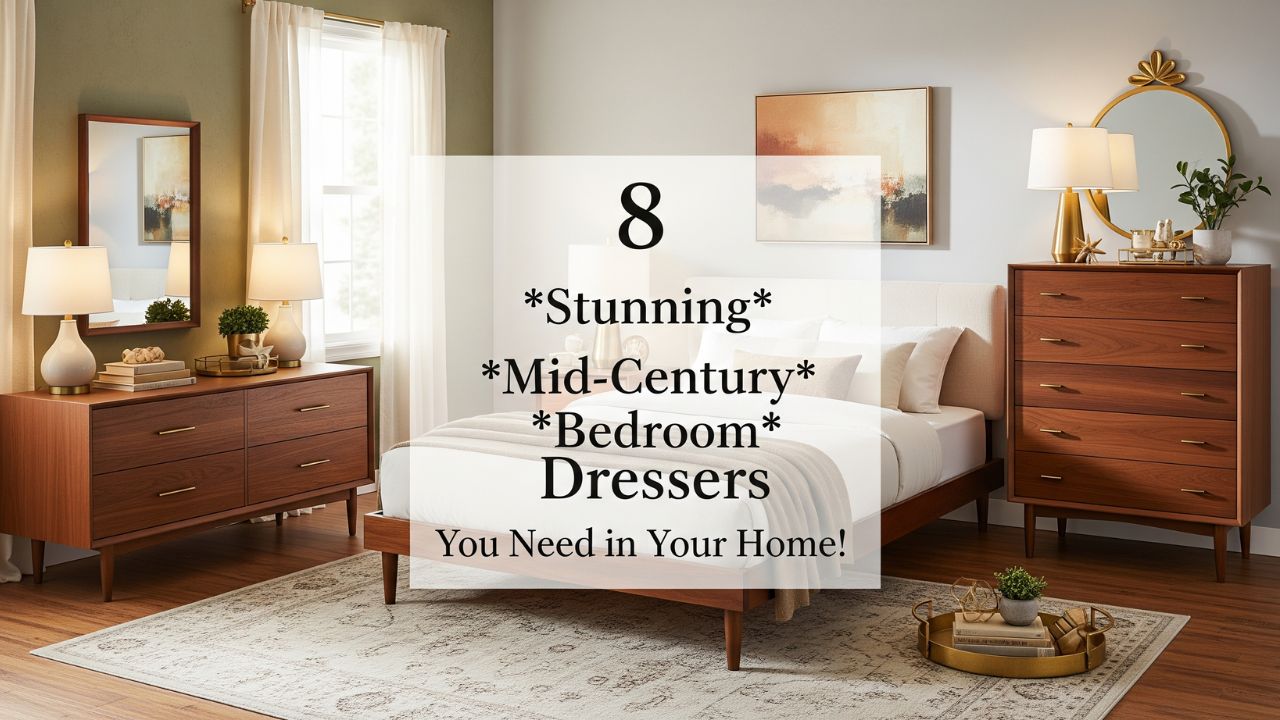 8 Stunning Mid-Century Bedroom Dressers You Need in Your Home