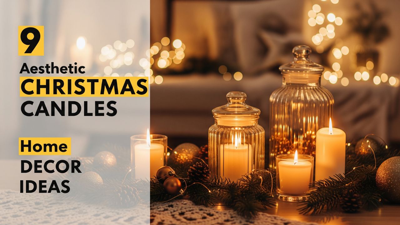 9 Aesthetic Christmas Candles Home Decor Ideas