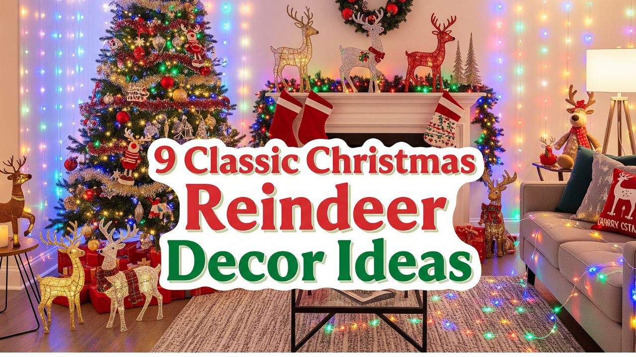 9 Classic Christmas Reindeer Decor Ideas for Your Home