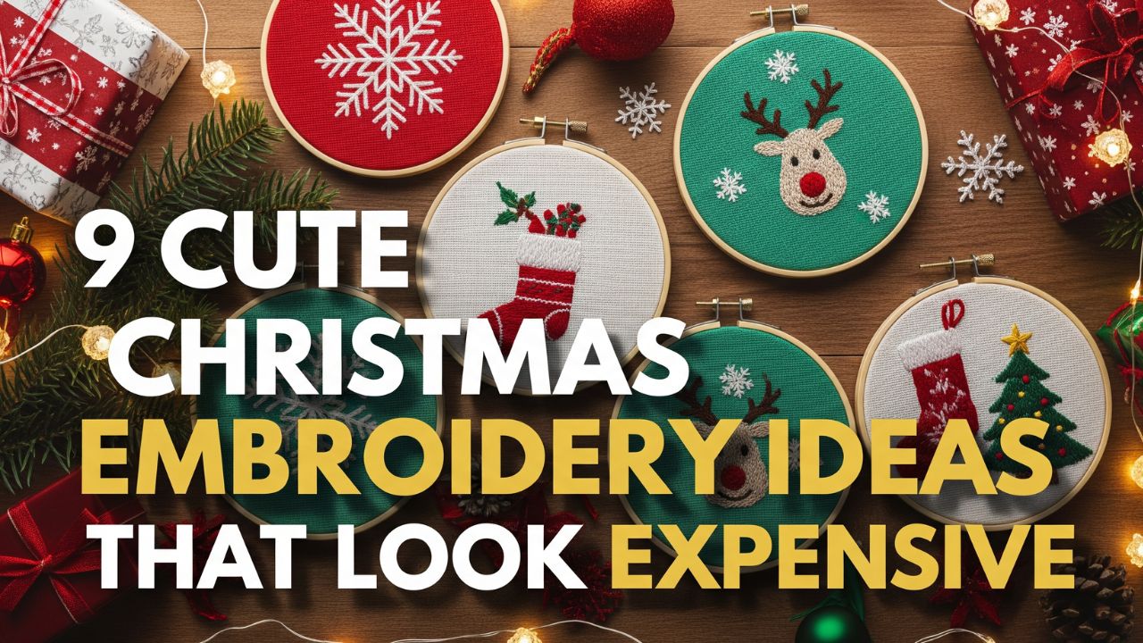 9 Cute Christmas embroidery ideas that look expensive