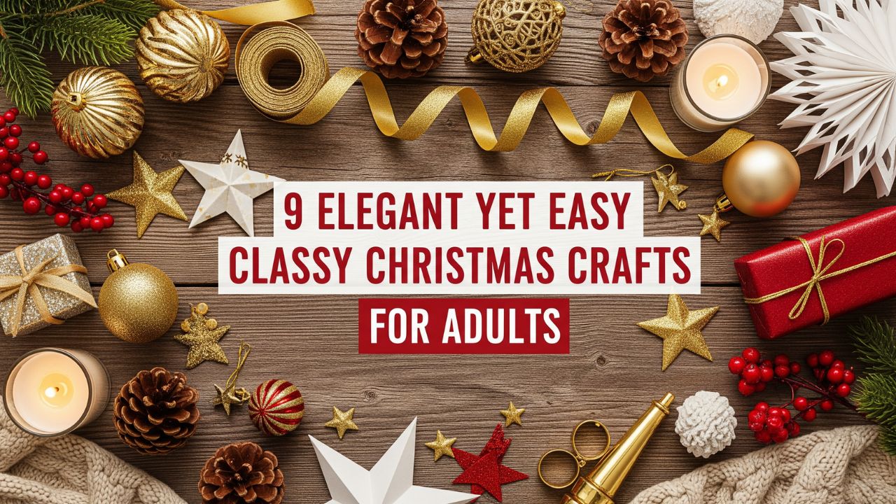 9 Elegant Yet Easy Classy Christmas Crafts for Adults