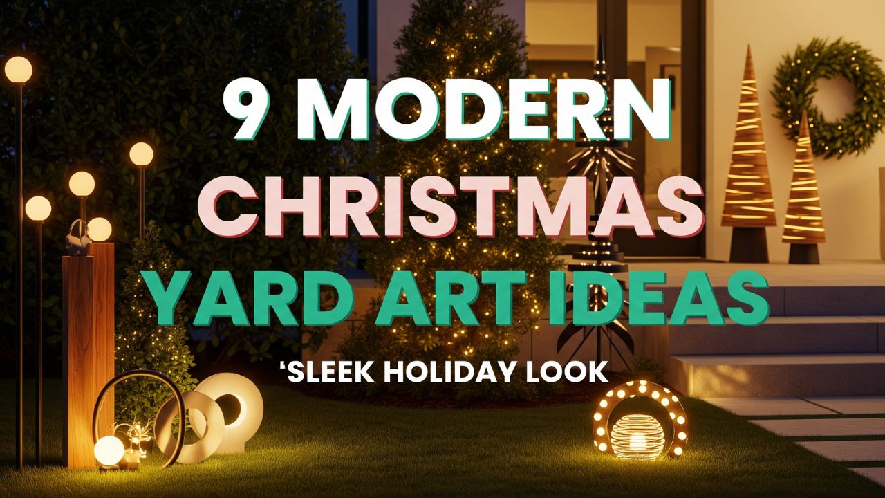 9 Modern Christmas Yard Art Ideas for a Sleek Holiday Look