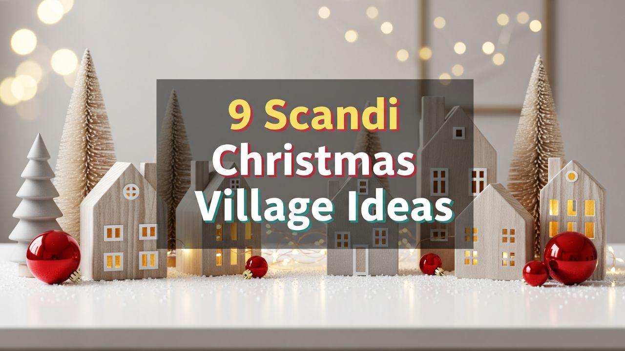 9 Scandi Christmas Village Set Up Ideas for a Minimal Winter Look