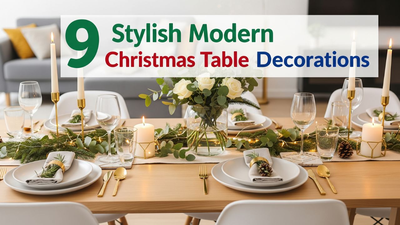 9 Stylish Modern Christmas Table Decorations Anyone Can Copy