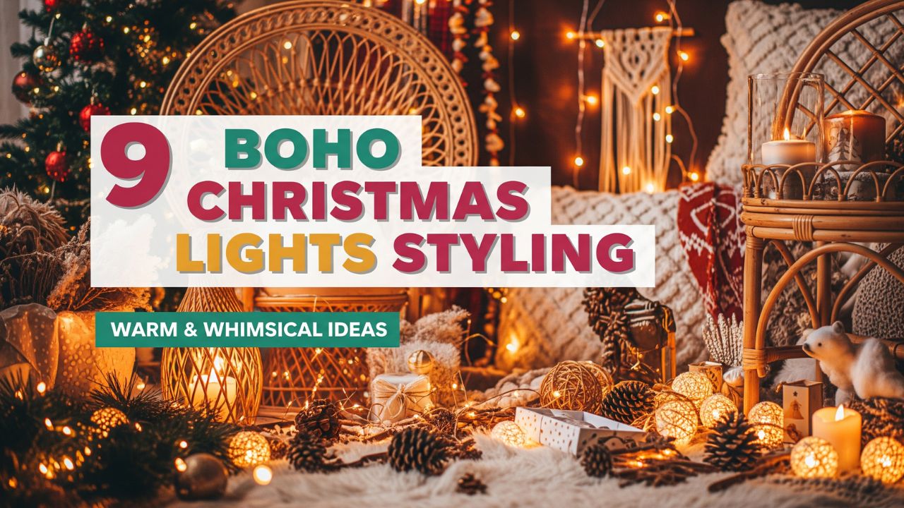 9 Warm & Whimsical Boho Christmas Lights Styling You’ll Love