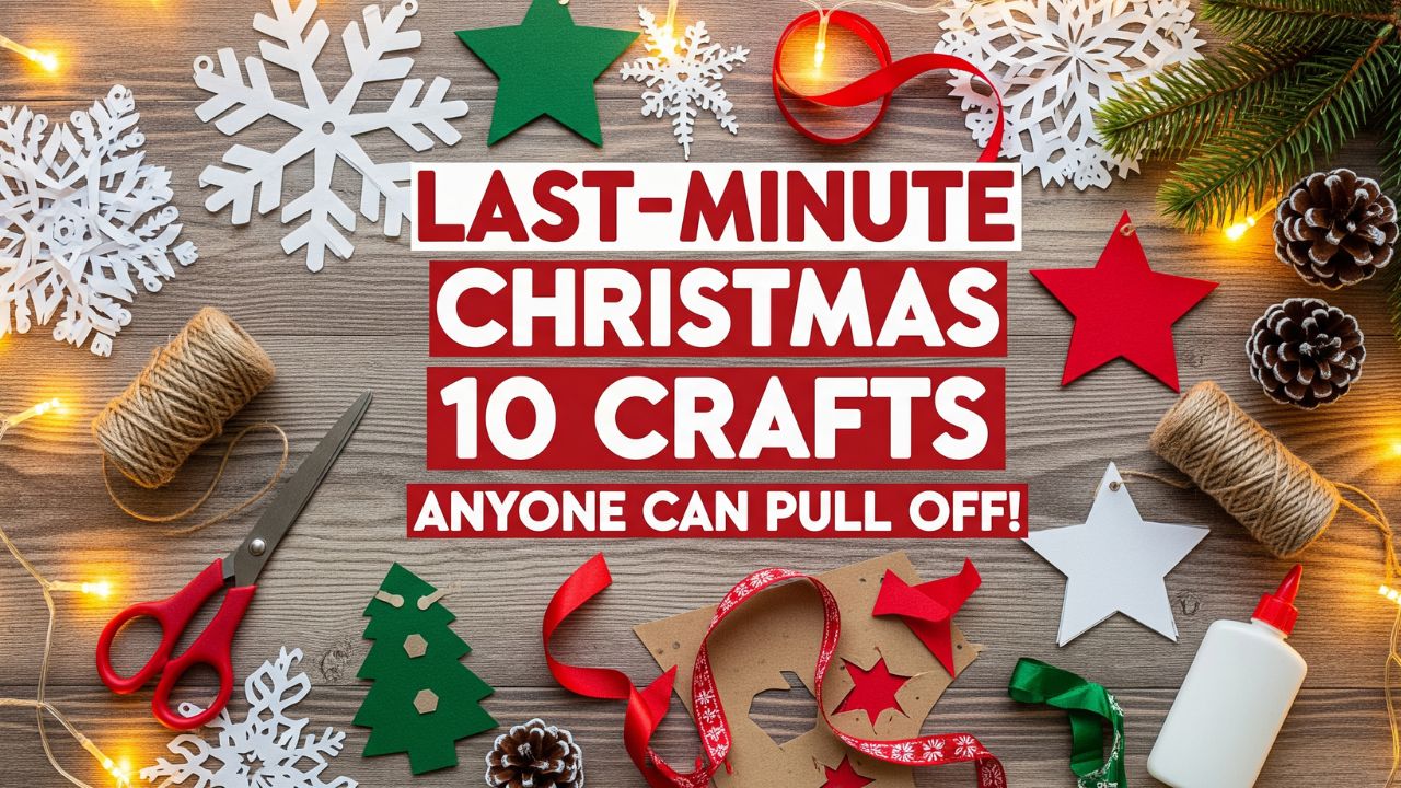 Last-Minute Christmas 10 Crafts Anyone Can Pull Off