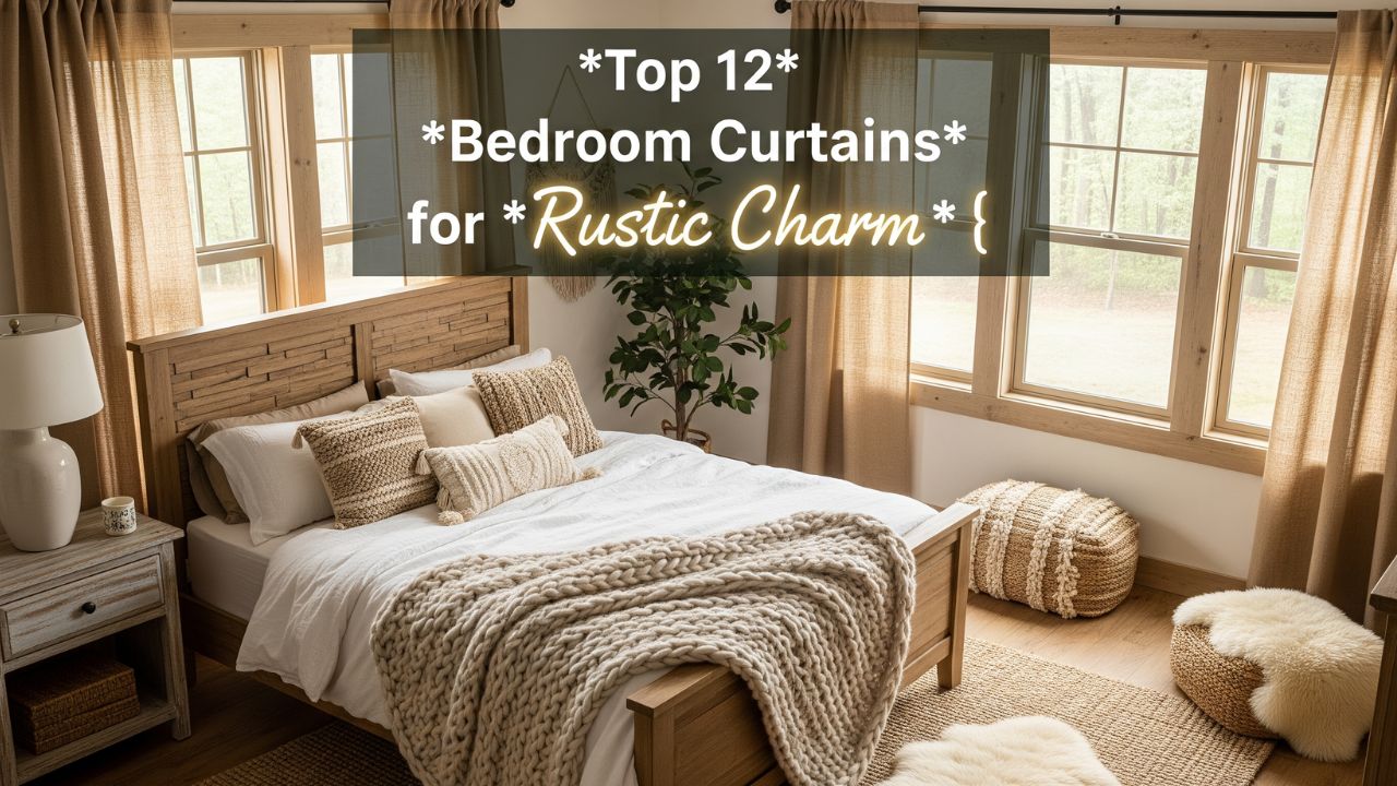 Top 12 Bedroom Curtains for a Rustic Charm