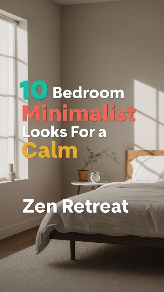 1. 10 Bedroom Minimalist Looks For a Calm Zen Retreat