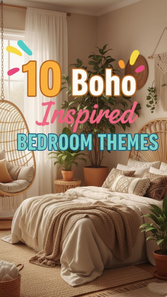 1. 10 Boho Inspired Bedroom Themes for a Cozy Vibe