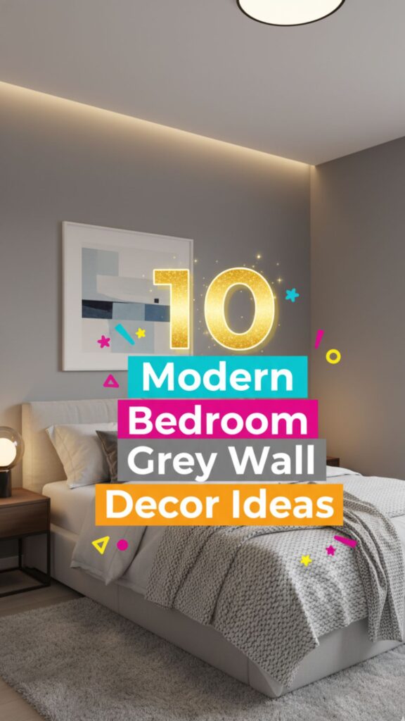 1. 10 Modern Bedroom Aesthetic Grey Walls Decor Ideas for a Sleek Look