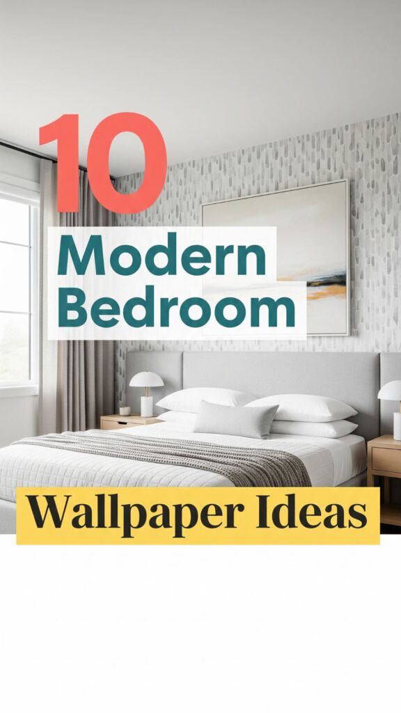 1. 10 Modern Bedroom Wallpaper Ideas for a Clean Fresh Look