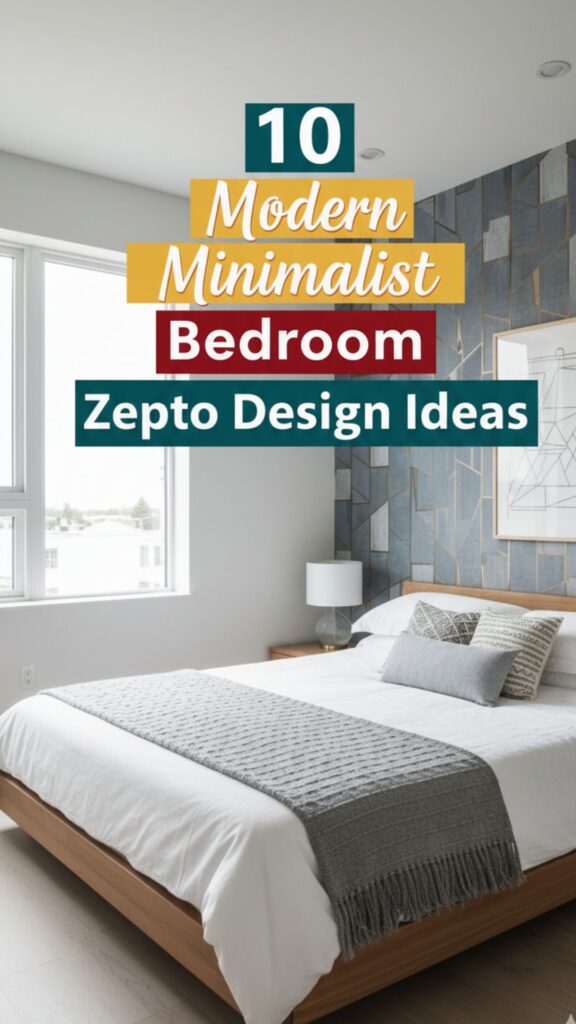 1. 10 Modern Minimalist Bedroom Zepto Design Ideas for Clean Interiors