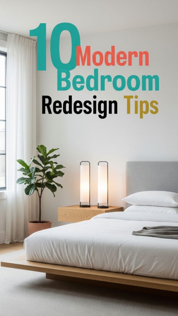 1. 10 Sleek Modern Bedroom Redesign Tips for a Clean and Calm Look