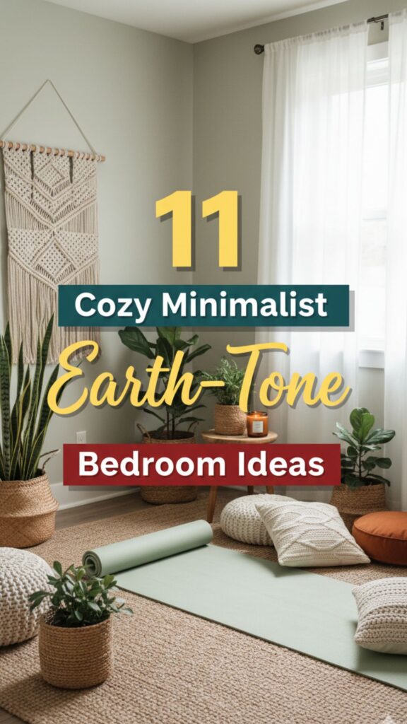 1. 11 Bedroom Aesthetic Cozy Minimalist Earth Tone Ideas