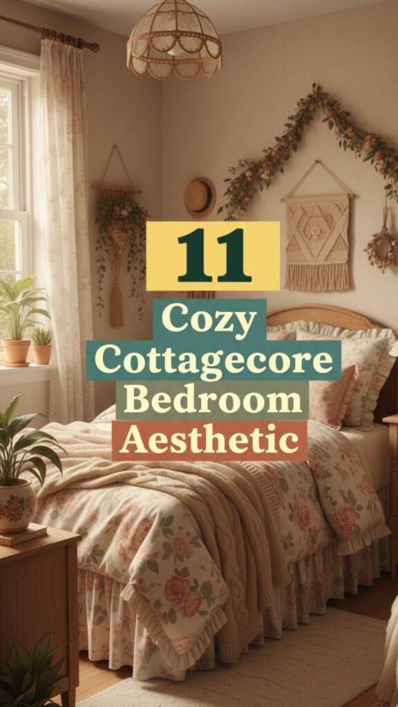 1. 11 Cozy Cottagecore Bedroom Aesthetic for Small Rooms