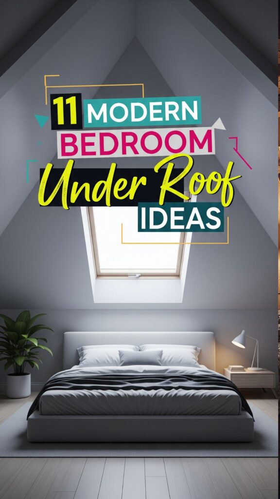 1. 11 Modern Bedroom Under Roof Ideas for a Clean Stylish Look