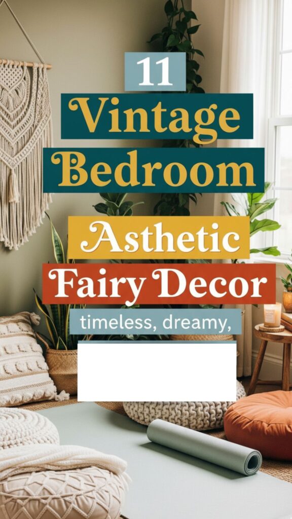 1. 11 Vintage Bedroom Aesthetic Fairy Decor for a Timeless Look