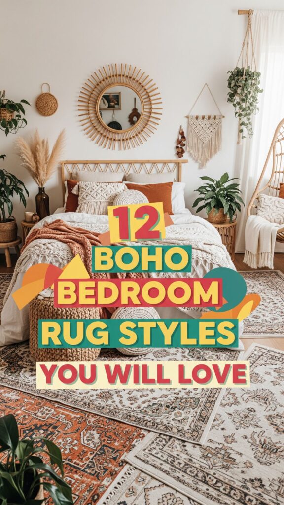 1. 12 Boho Bedroom Rug Styles You Will Love for That Free Spirit Look