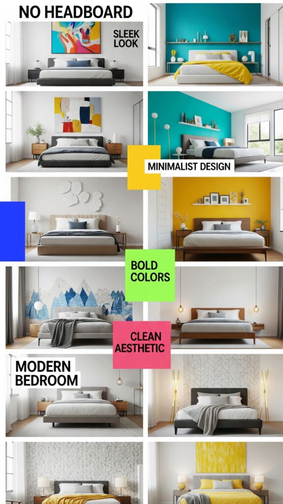 1. 12 Modern Bedroom No Headboard Ideas for a Sleek Look