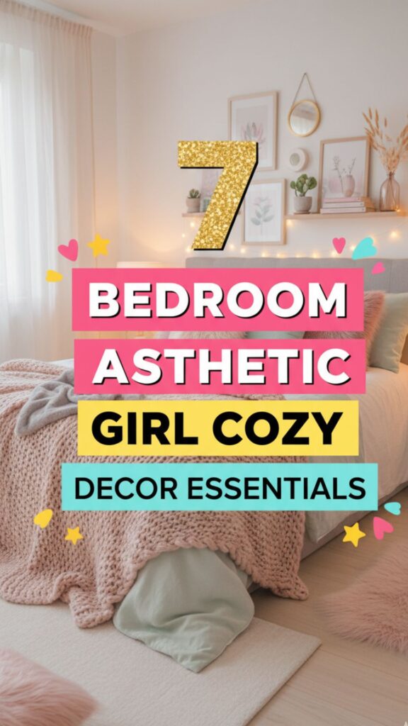 1. 7 Bedroom Aesthetic Girl Cozy Decor Essentials You Can’t Miss