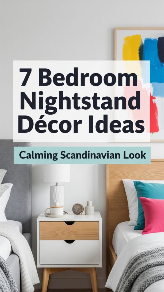1. 7 Bedroom Nightstand Décor Ideas for a Calming Scandinavian Look
