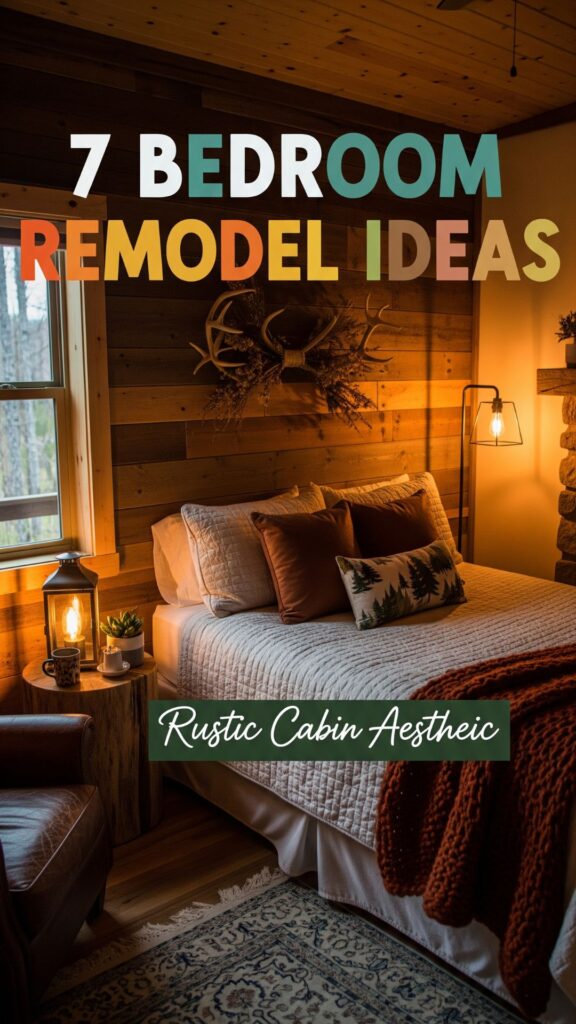 1. 7 Bedroom Remodel Ideas With a Rustic Cabin Aesthetic