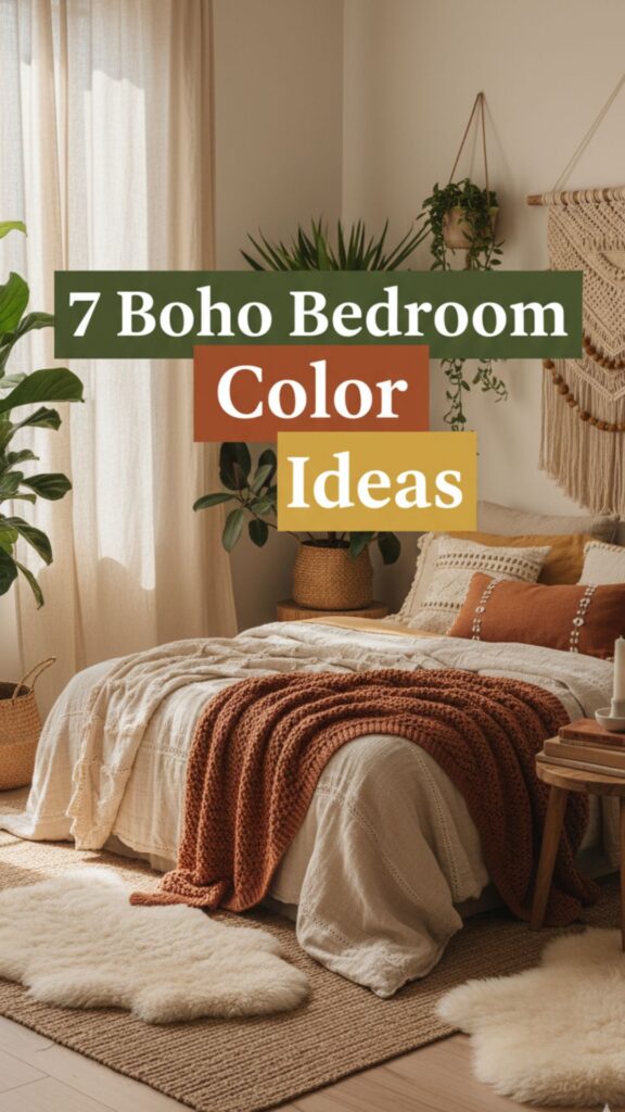 1. 7 Boho Bedroom Aesthetic Color Ideas Inspired by Nature