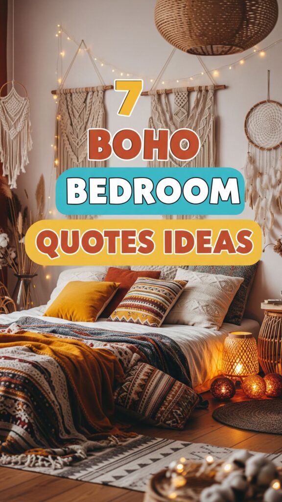1. 7 Boho Bedroom Quotes Decor Ideas Above Bed That Feel Magical