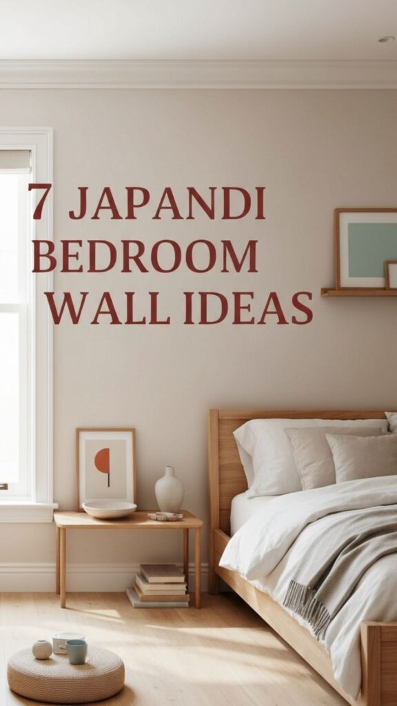1. 7 Japandi Bedroom Wall Ideas For Soft, Peaceful Harmony