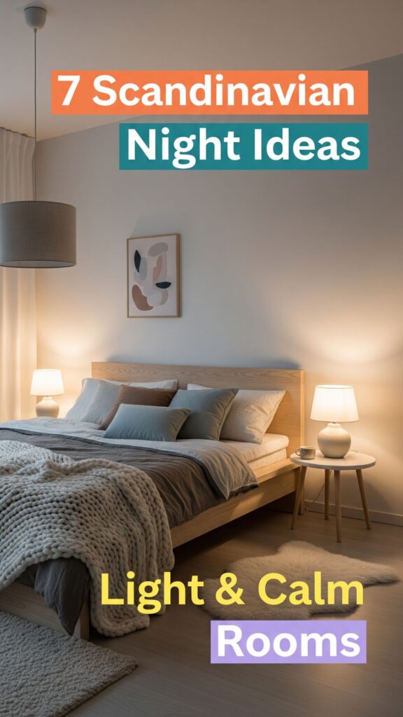1. 7 Scandinavian Bedroom Night Ideas for Light and Calm Rooms