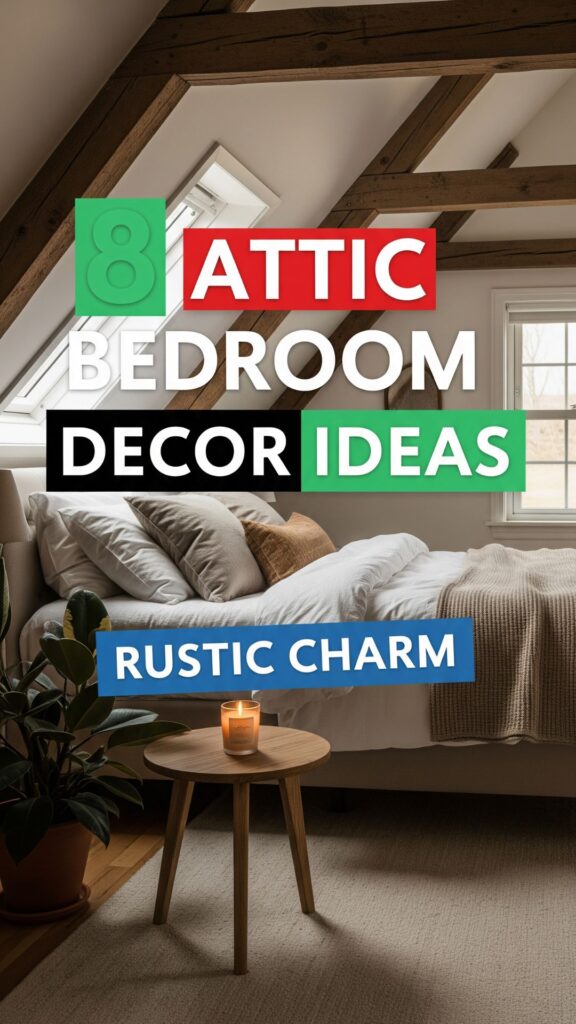 1. 8 Bedroom Aesthetic Attic Decor Ideas with Rustic Charm