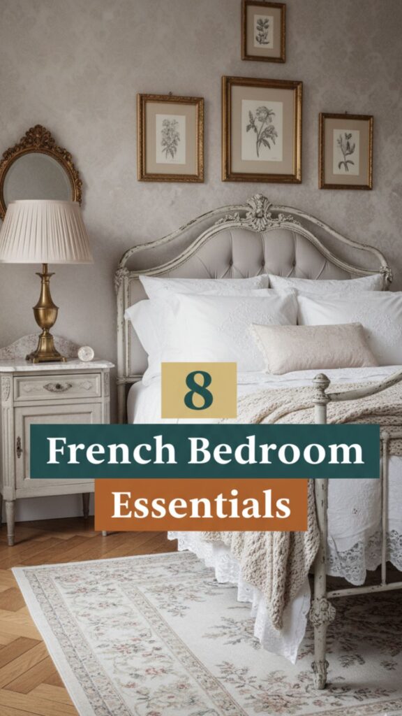 1. 8 Essential Pieces to Complete Your French Bedroom Aesthetic