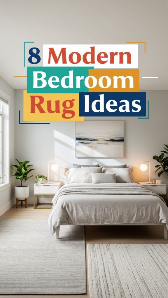 1. 8 Modern Bedroom Rug Ideas to Transform Your Space Fast