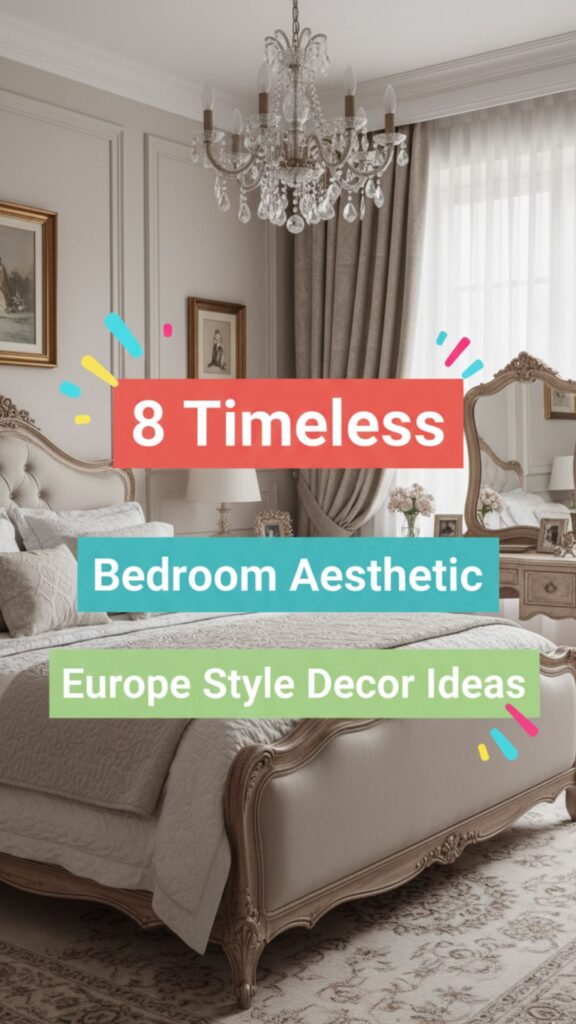 1. 8 Timeless Bedroom Aesthetic Europe Style Decor Ideas