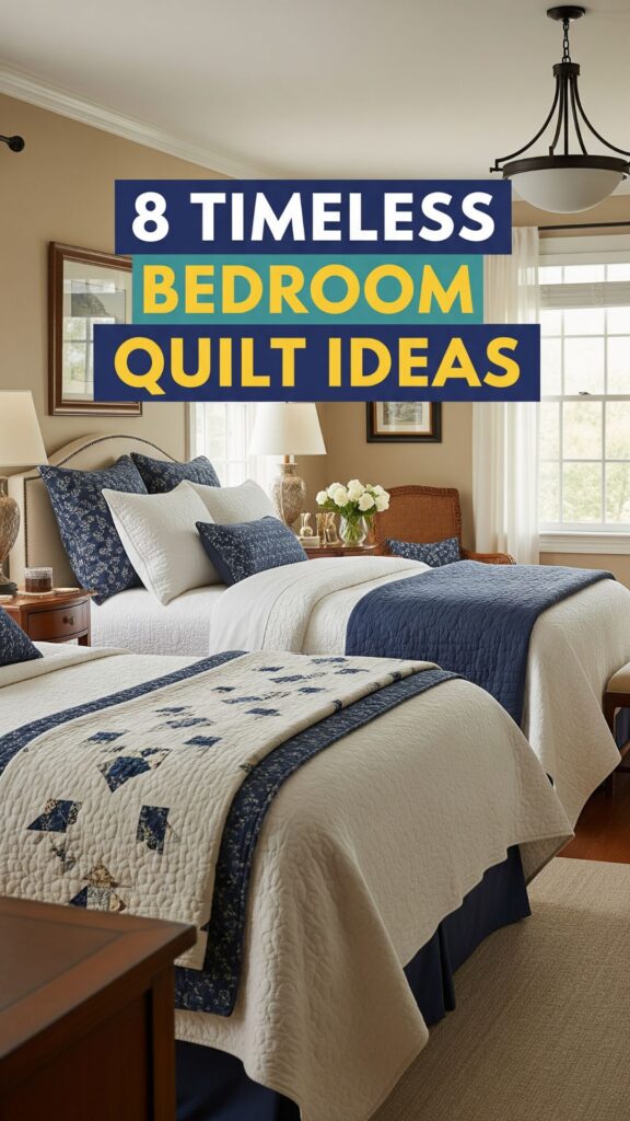 1. 8 Timeless Bedroom Quilt Ideas for a Classic Traditional Home