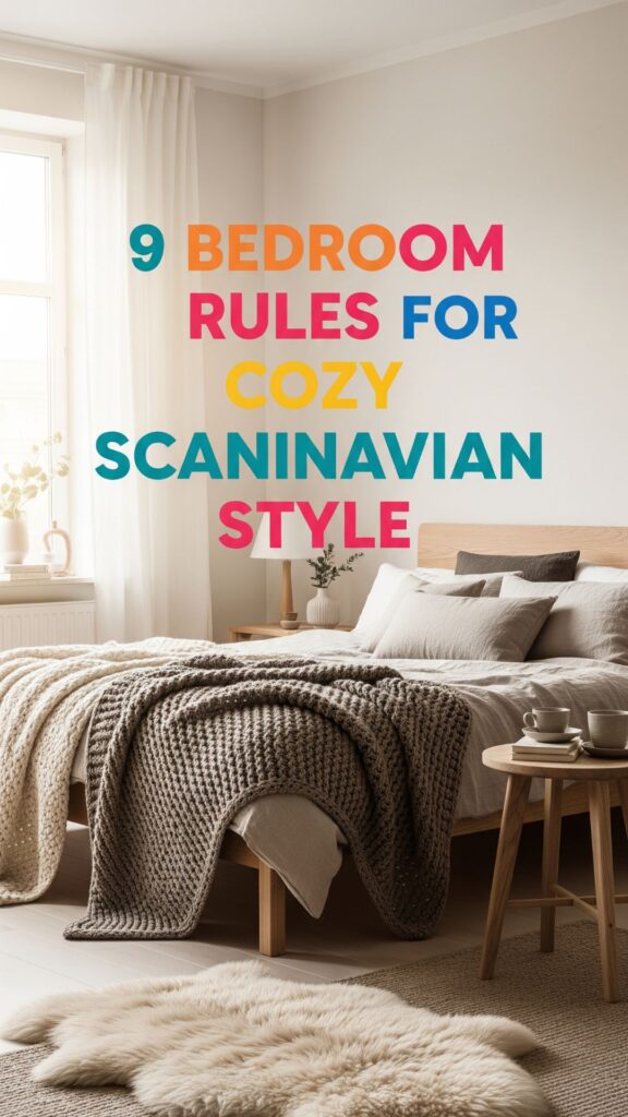 1. 9 Bedroom Rules for a Cozy Scandinavian Style