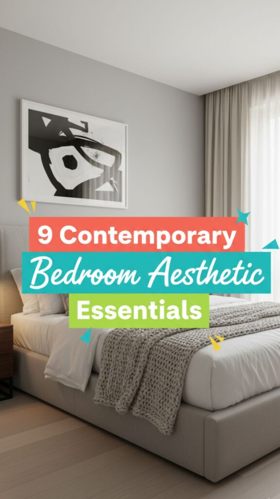 1. 9 Contemporary Bedroom Aesthetic Essentials Decor Items