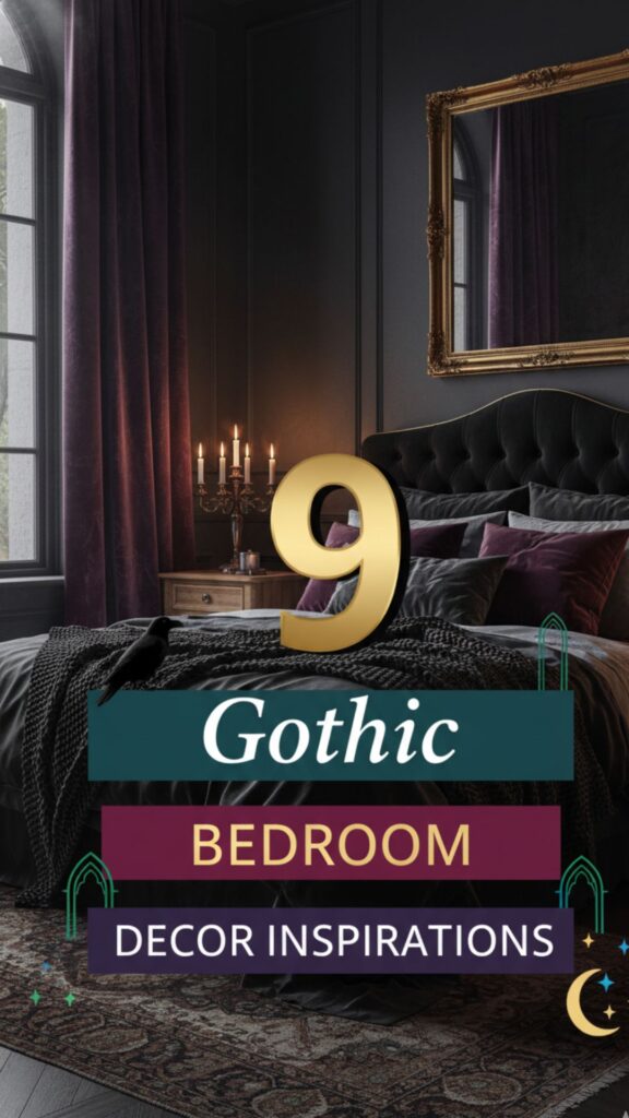 1. 9 Gothic Bedroom Aesthetic Decor Inspirations for a Dark, Cozy Vibe