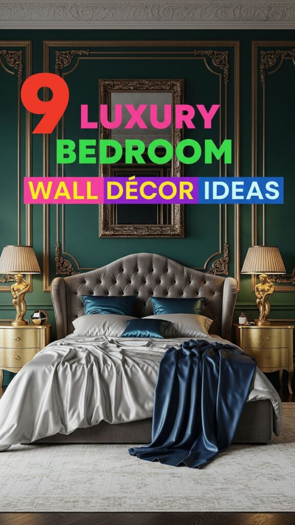 1. 9 Luxury Bedroom Wall Décor Ideas For a Rich Glam Look