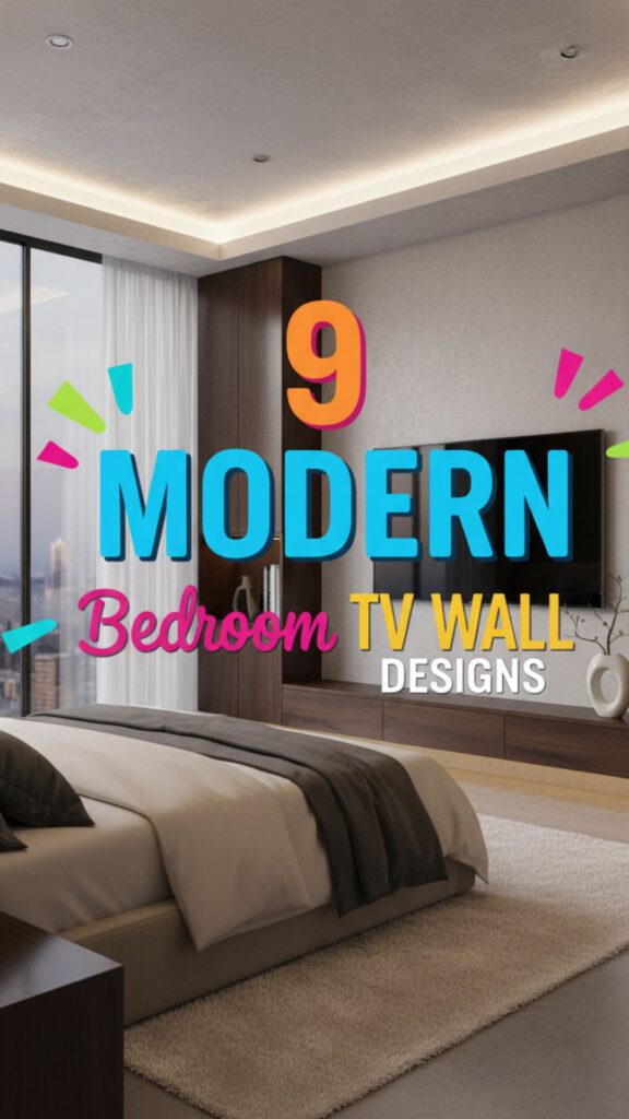1. 9 Modern Bedroom TV Wall Designs You’ll Want to Copy