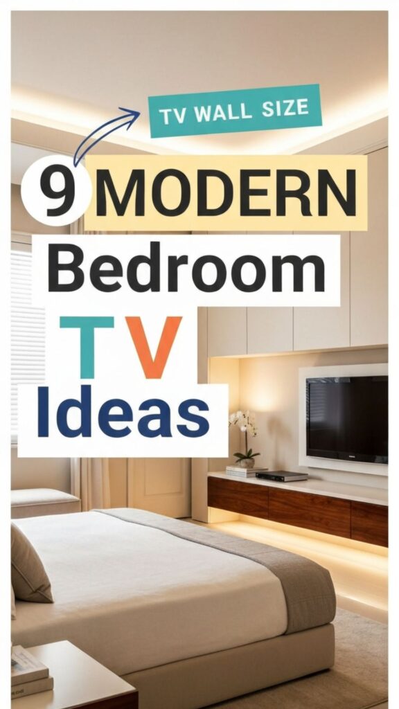 1. 9 Modern Bedroom TV Wall Ideas for a Sleek Look