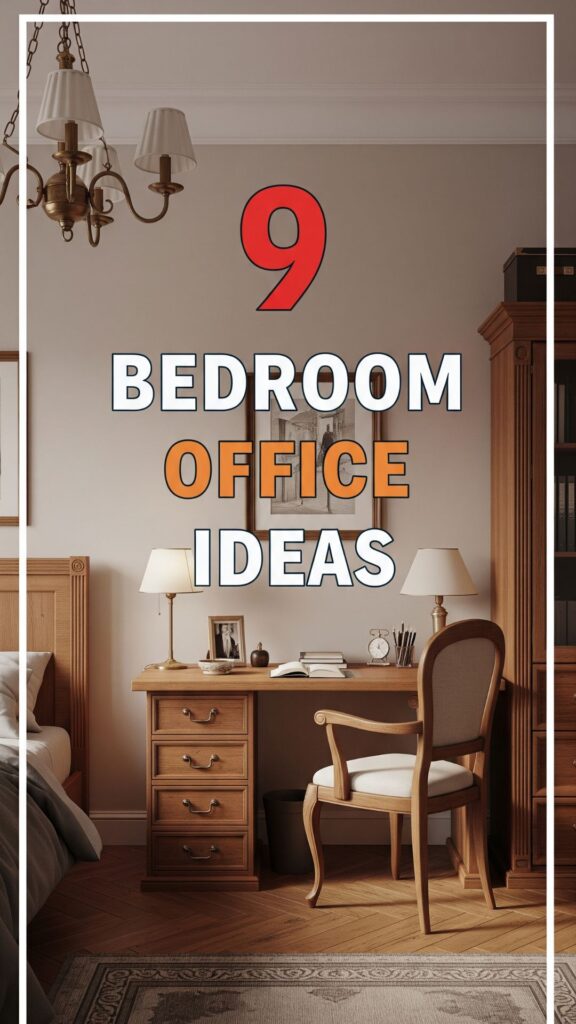 1. 9 Traditional Bedroom Office Combo Layout Ideas for a Classic Look