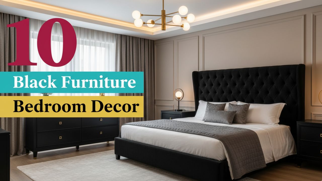 10 Bedroom Aesthetic Black Furniture Decor with Luxury Vibe