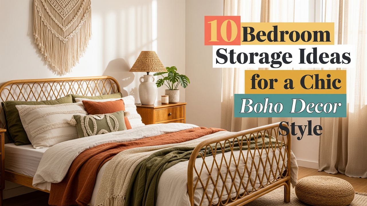 10 Bedroom Storage Ideas for a Chic Boho Decor Style