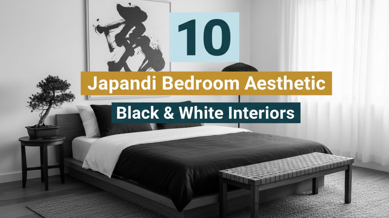 10 Modern Japandi Bedroom Aesthetic Black and White Interiors