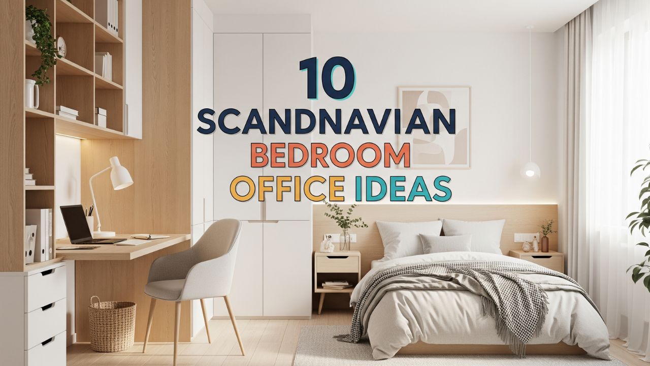 10 Soft Scandinavian Bedroom Office Combo Designs for Small Rooms